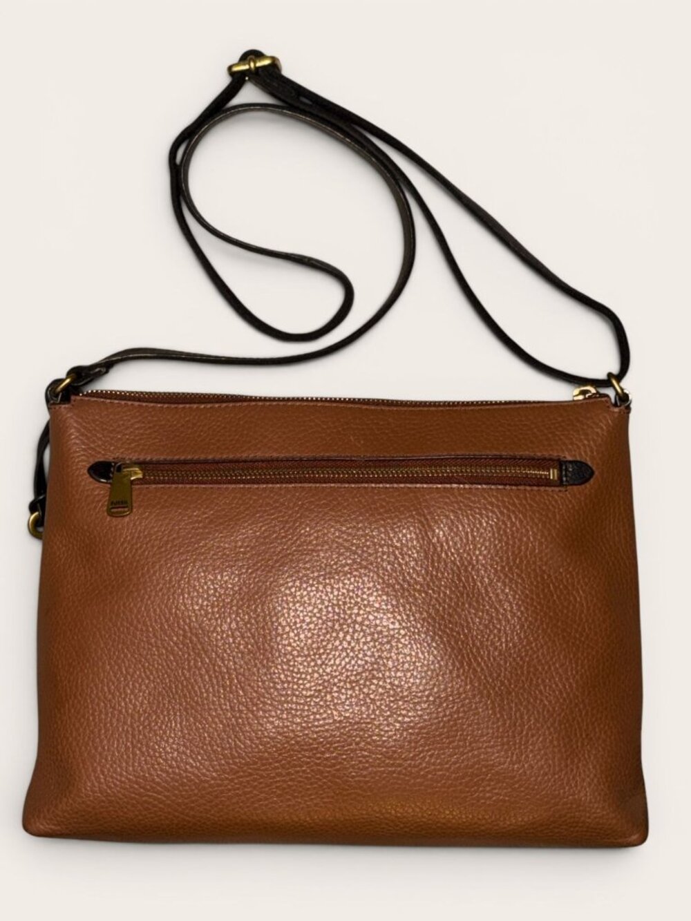 Fossil Kinley Pocket Crossbody ZB7378 Brown Pebbled Leather and Snake Print Bag - Picture 5 of 10